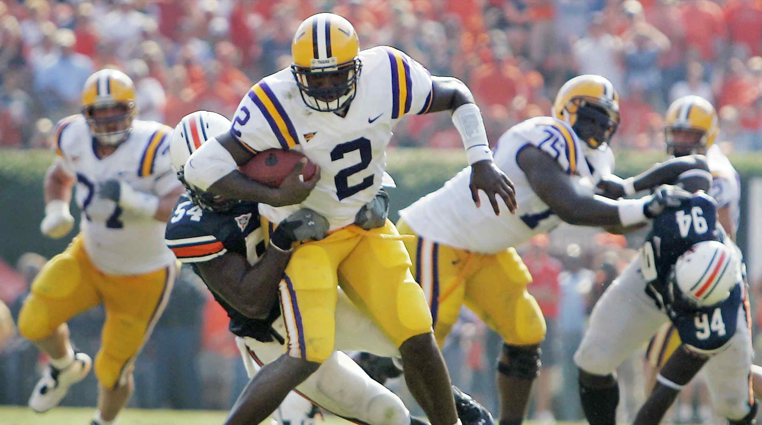 JaMarcus Russell playing for the LSU Tigers